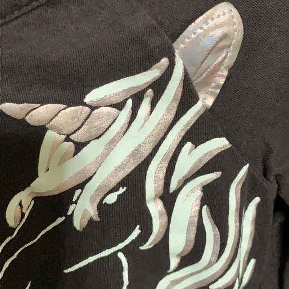 Baby Gap 4T Black Unicorn Hi-Low long sleeve Shirt - Picture 3 of 6